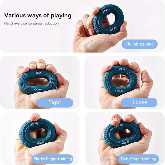 Uncle George Power Gripper Ring Blue with Resistance up to 14kg