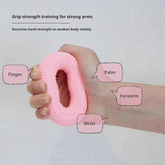 Uncle George Power Gripper Ring for Fingers and Hands Pink with Resistance up to 18kg