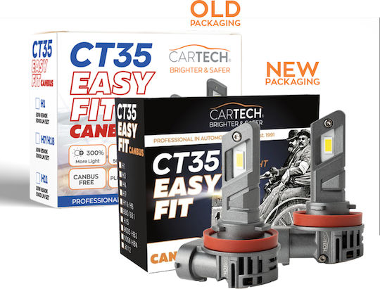 Cartech Λάμπα Αυτοκινήτου H11 Canbus LED 6500K Ψυχρό Λευκό 50W