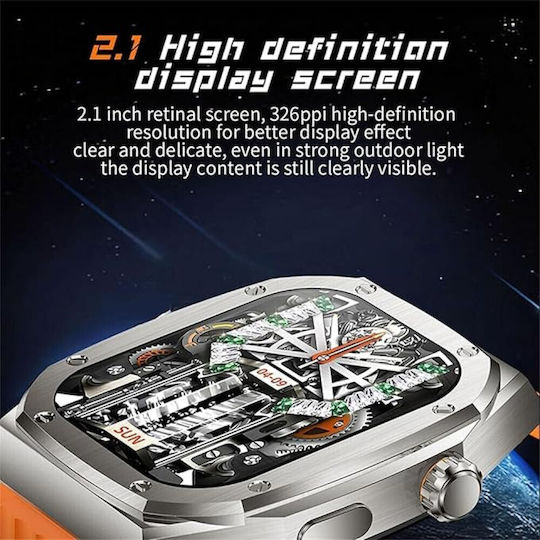 Z85 Max Smartwatch με Παλμογράφο (Μπλε)