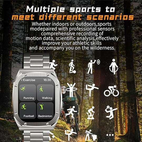 Z85 Max Smartwatch με Παλμογράφο (Μπλε)