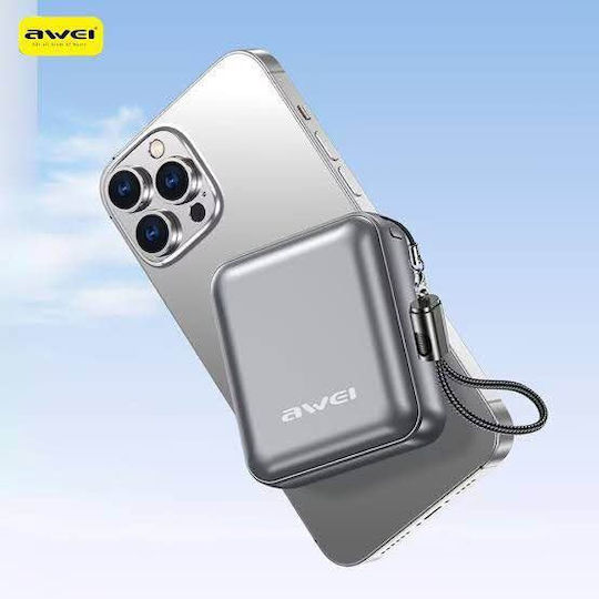 Awei PA-5 Power Bank 10000mAh 22.5W Γκρι