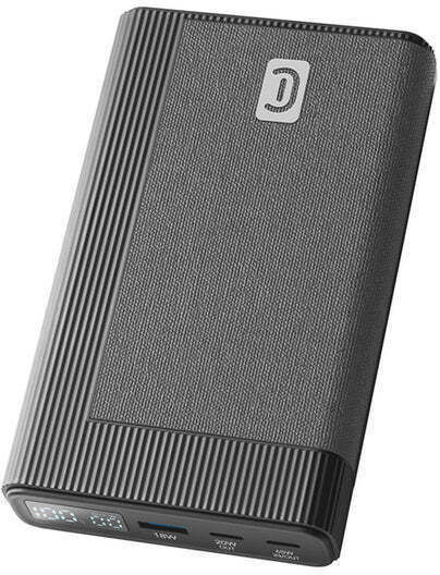 Cellular Line ROCKET Power Bank 20000mAh 65W cu Port USB-A și 2 Porturi USB-C Livrarea energiei Negru