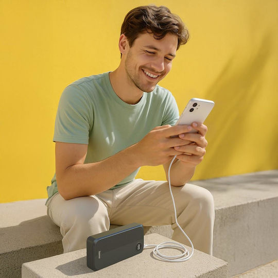HAMA Power Bank 20000mAh with USB-A Port and USB-C Port Black