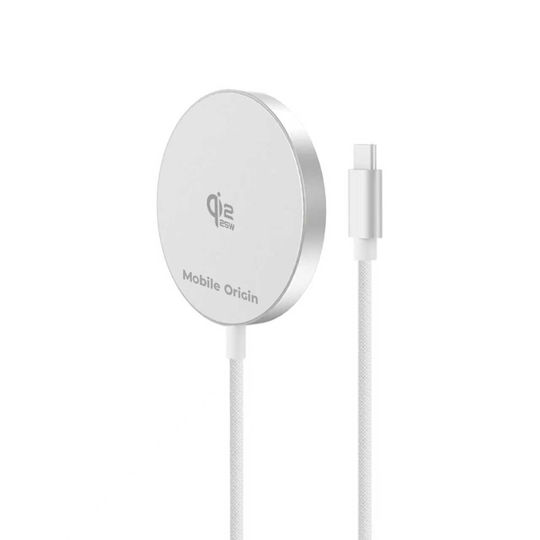 Mobile Origin Wireless Charger (Qi Pad) 25W White (MO-MAGP-PW29)