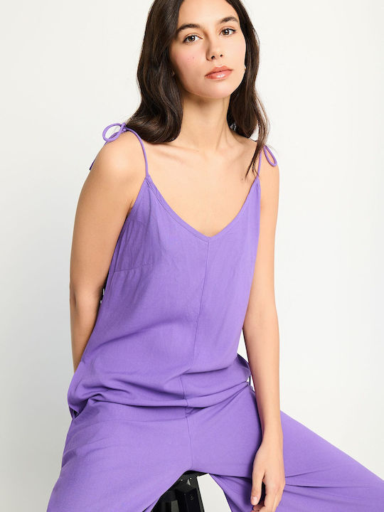 Women's Jumpsuit Dusty Lavender FBL013-100-12-Dusty-Lavender