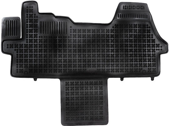 Rubber Car Mats Fiat Ducato 2006+ E-ducato 2021+ Ducato Camper 2-Seater Raised Sides Type 1 Piece Rezaw Plast Fiat Rezaw-plast