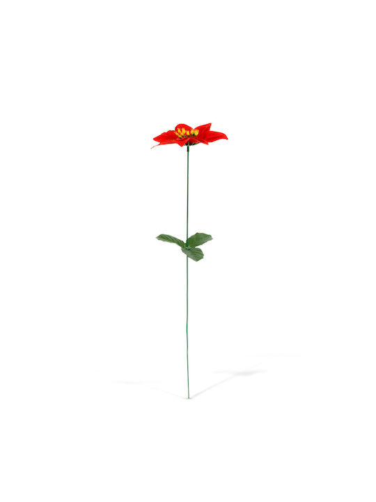 Dekorative Blume Weihnachtsstern 50 Cm Flexibler Stiel