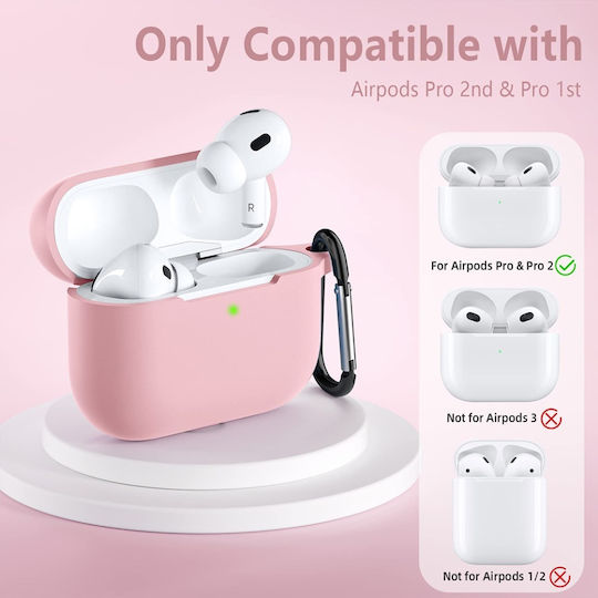 Techsuit Case Silicone in Pink color for Samsung Galaxy Buds 3 / 3 Pro