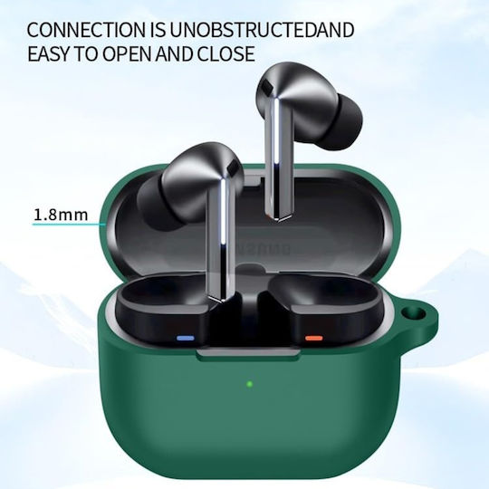 Techsuit Hülle Silikon in Grün Farbe für Samsung Galaxy Buds 3 / 3 FE / 3 Pro