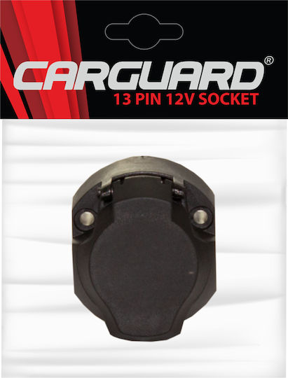 Conector Priză Remorcă Auto 13 Pin 12v Standard Iso Capac Negru