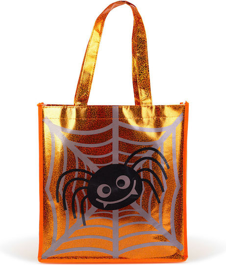 Geantă Pentru Cadou Cu Tematică Halloween Portocalie 30x33cm