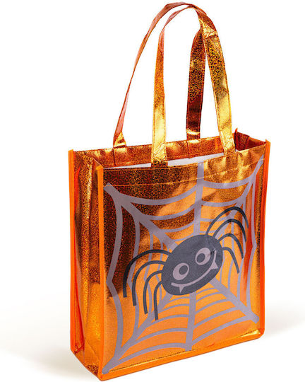Geantă Pentru Cadou Cu Tematică Halloween Portocalie 30x33cm