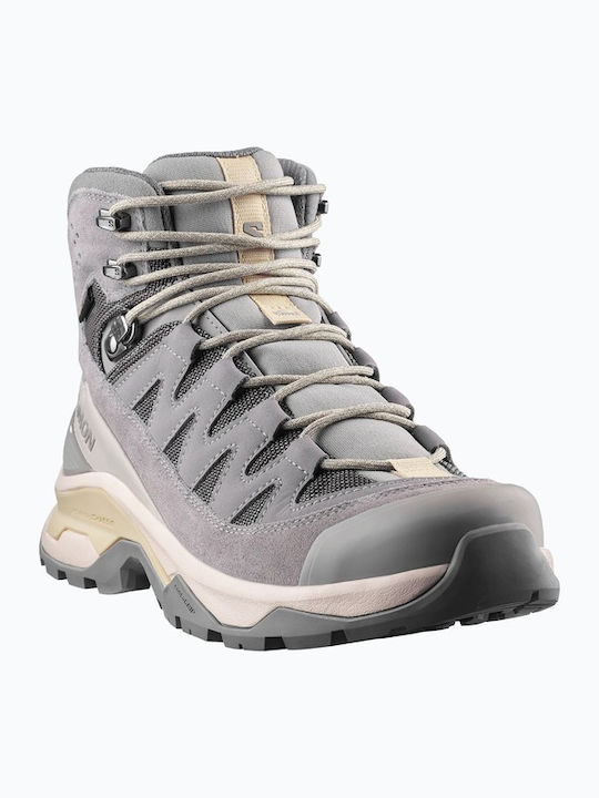 Salomon Damentliche Wanderschuhe Wasserdicht mit Gore-Tex-Membran Gull - Paloma - Bog Salomon Damentliche Wanderschuhe Wasserdicht mit Gore-Tex-Membran Gull - Paloma - Bog
