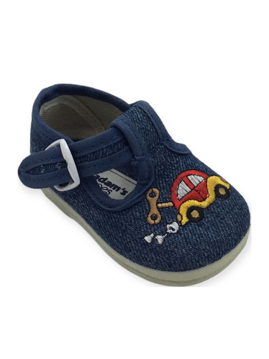 Adam's Shoes Βρεφικά Μοκασίνια Αγκαλιάς Navy Μπλε