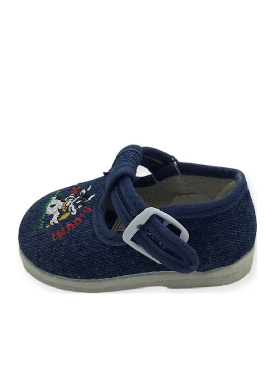 Adam's Shoes Βρεφικά Μοκασίνια Αγκαλιάς Navy Μπλε