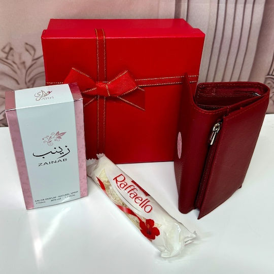 Epso Set Cadou Femei Parfum Arabesc Raffaello Portofel În Cutie Elegantă