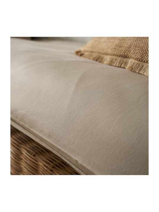 Gofis Home Topper Ριχτάρι Πολυθρόνας 80x200εκ. Warm Beige