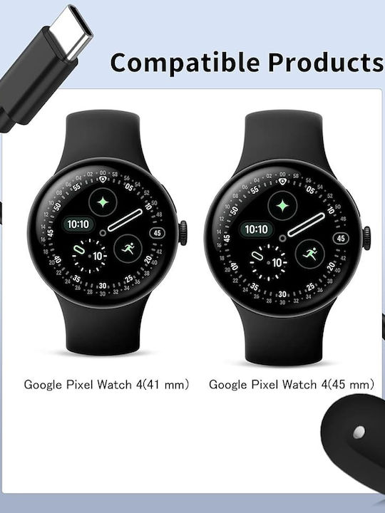 Techsuit Φορτιστής για Google Pixel Watch 4 Μαύρος