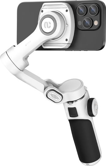 Handy-Gimbal mit 3-Achsen-Stabilisierung und 6 Stunden Batterielaufzeit Weiß