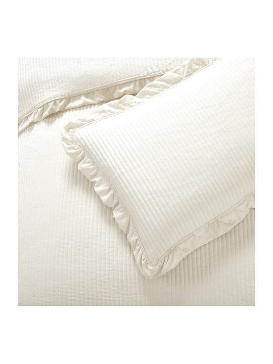Liolios Home Armony Tagesdecken Halbdoppel Cream 180x240cm