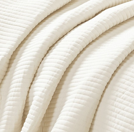 Liolios Home Armony Κουβερλί Ημίδιπλο Cream 180x240cm