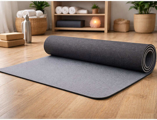 Verk Group Στρώμα Γυμναστικής Pilates Μαύρο (183x60cm)