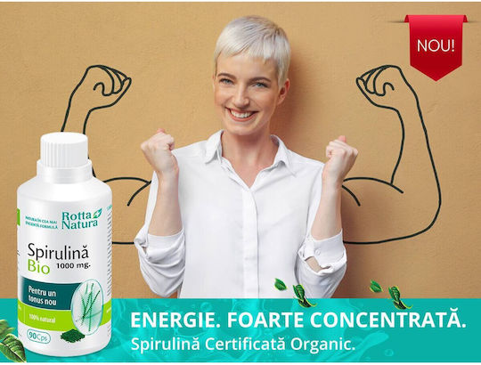 Spirulina 1000mg Eco 90 Comprimate Rotta Natura
