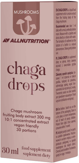 AllNutrition Mushrooms Chaga Drops 300mg 30ml