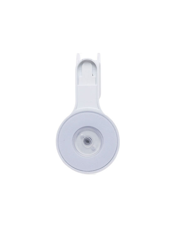 Άγκιστρο Abs Βεντούζα 6.5x4.5x12.5cm White Grey Knob Mrshome Mrshome Df-0082000