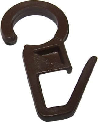 Curtain Rod Hoop Hook Safety Pin Plastic 50 Pieces Transparent