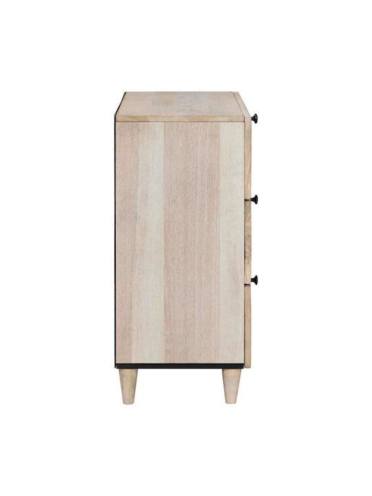 Κομοδίνο Ξύλινο Μπεζ 50x33x60cm