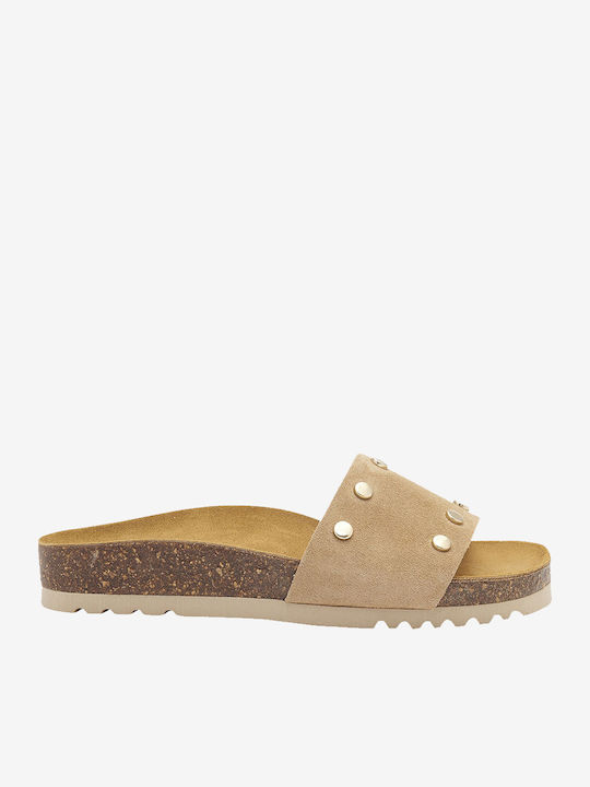 Yvette Women's Flat Sandals Anatomic in Beige Color
