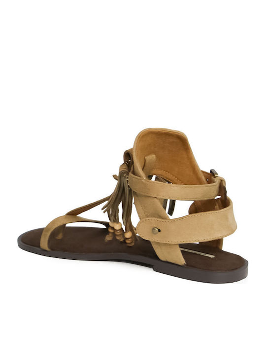 Women's Flat Sandals Brown