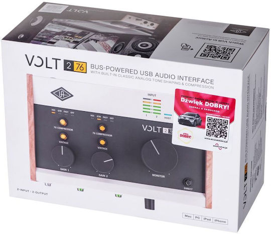 Universal Audio VOLT 276 USB UAVOLT276 Εξωτερική Επαγγελματική Κάρτα Ήχου με Σύνδεση USB