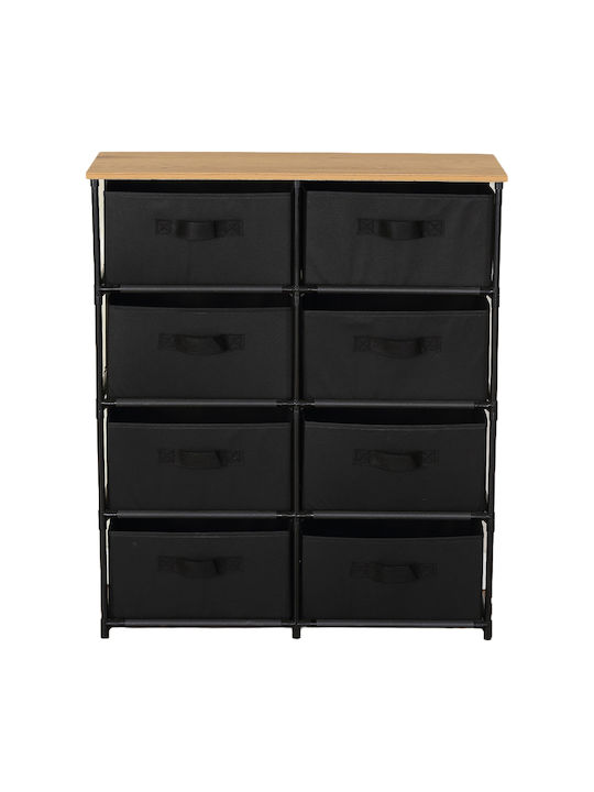 Συρταριέρα Γραφείου Ξύλινη Μαύρο 76x30x89cm