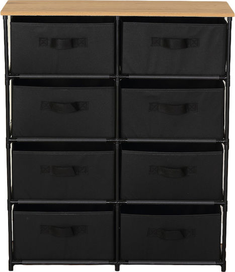 Συρταριέρα Γραφείου Ξύλινη Μαύρο 76x30x89cm