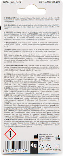 Paloma Gold Fresh Fruit Papaya Dezodorant Auto Fructat Cu Miros De Papaya