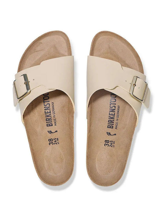 Catalina Bs Birko-flor Women's Flat Sandals Beige Narrow Fit