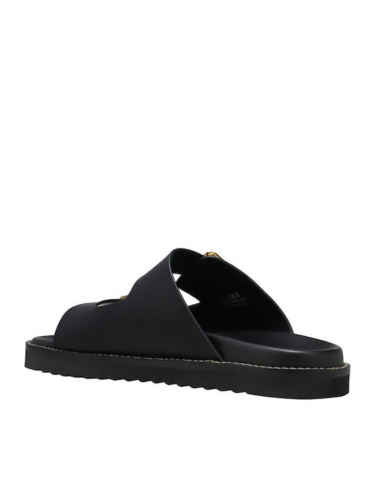 Women's Flat Sandals in Black Color