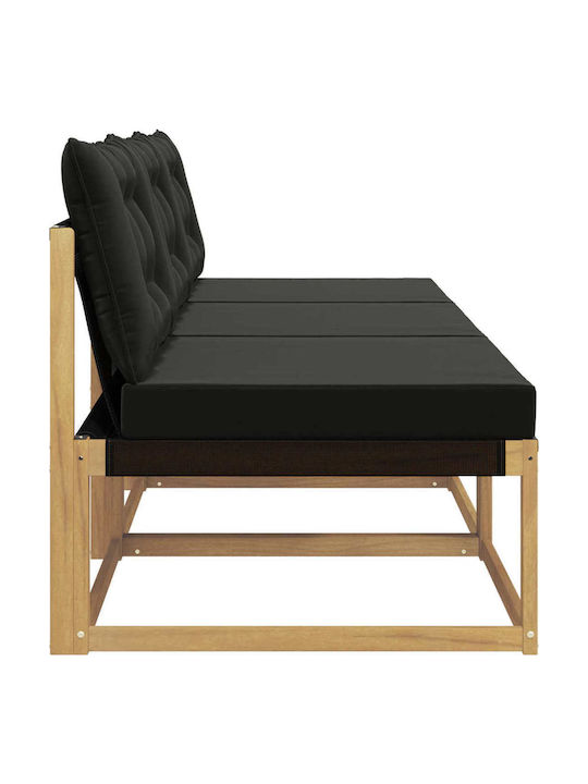 Three-Seater Outdoor Wooden Sofa With Cushions