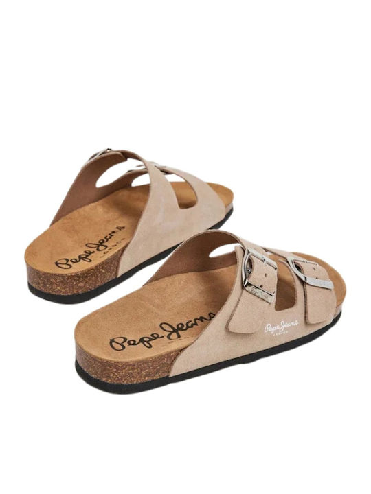 Pepe Jeans Ανατομικά Σανδάλια Μπεζ Pepe Jeans Ανατομικά Σανδάλια Μπεζ