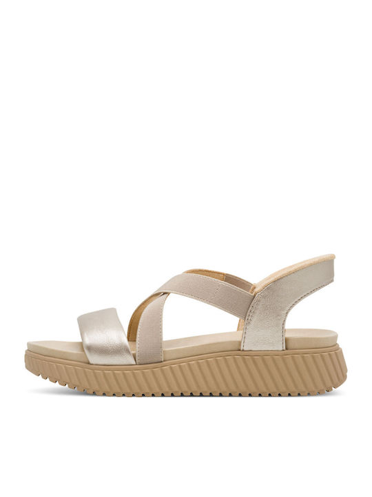 Women's Flatforms Sandals Gold