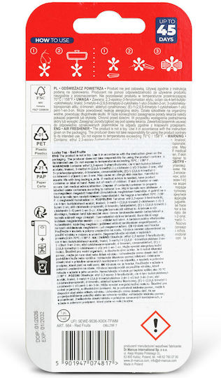 Dezodorant Auto Dr Marcus Lucky Top Fructe Roșii