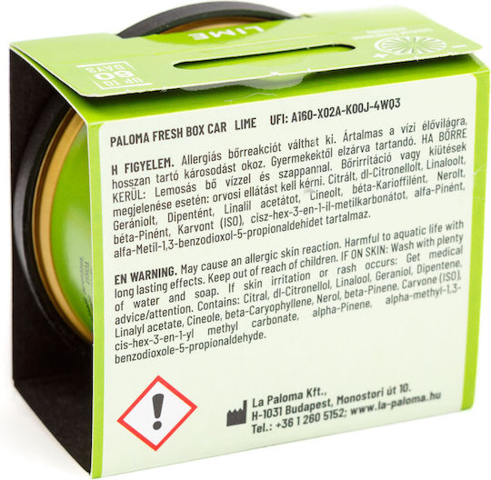 Paloma Frisch Box Limette Auto Lufterfrischer 25 G Becherhalter