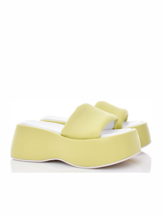 Dasia Women's Flat Sandals in Yellow Color