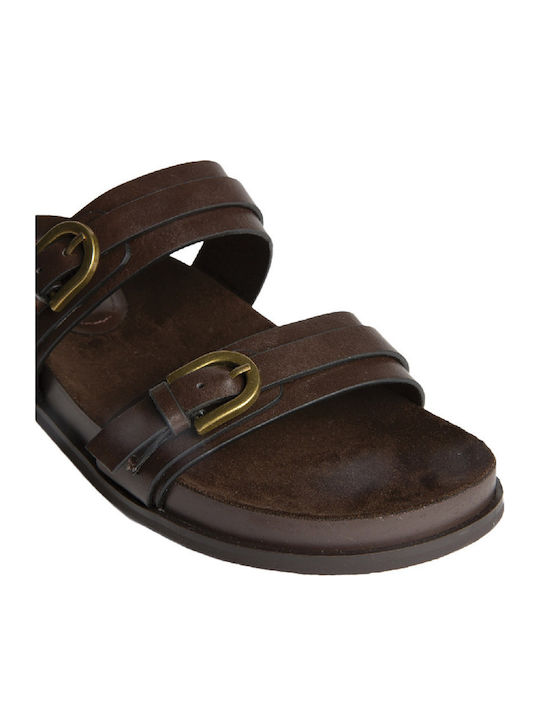 Γυναικεία Ανατομικά Σανδάλια Dark Brown Regular Fit