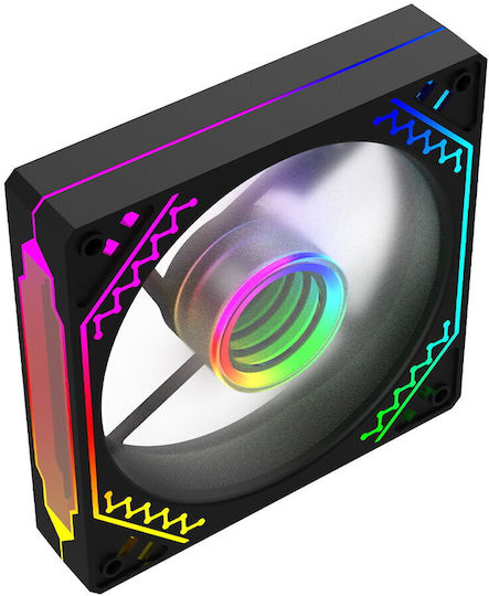 Aqirys Cetus Reverse Blade Ventilator Carcasă 120mm 1000rpm cu Iluminare ARGB Alb