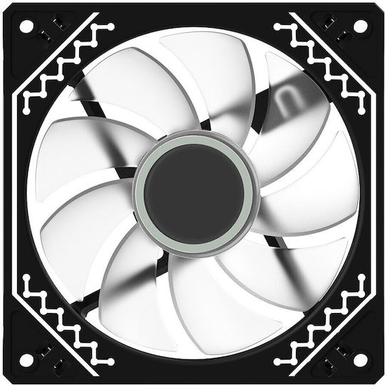 Aqirys Cetus Reverse Blade Ventilator Carcasă 120mm 1000rpm cu Iluminare ARGB Alb