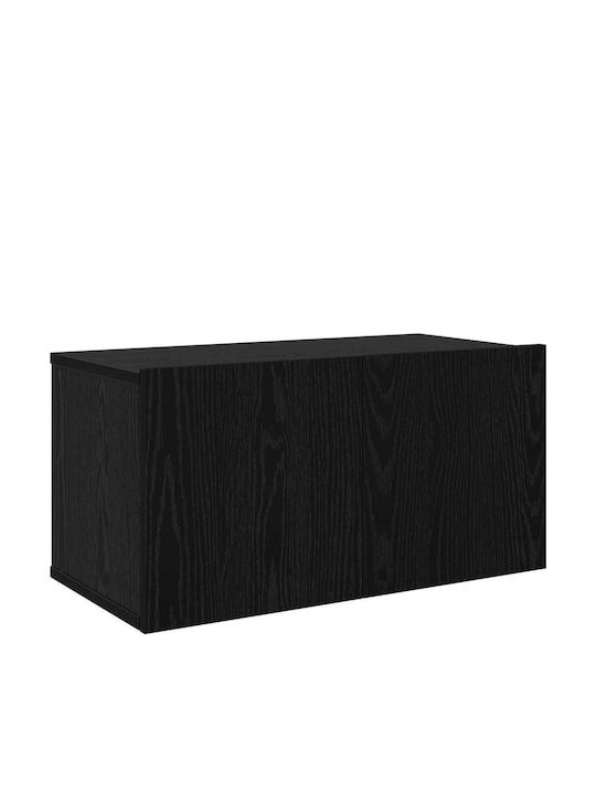 Bibliotecă Living Neagră L30,5xL30xÎ30cm